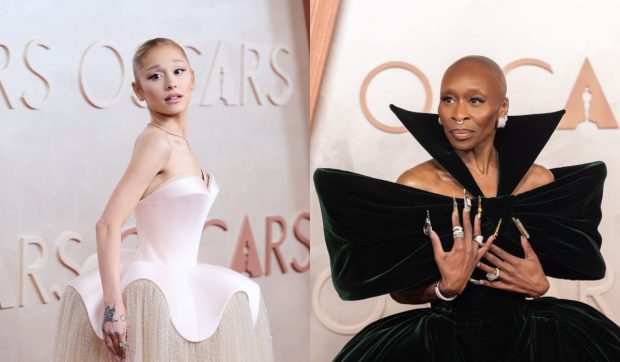 Imagini cu cel mai prost îmbrăcate vedete la Oscar 2025. Ariana Grande conduce lista cu o rochie voluminoasă, în timp ce Cynthia Erivo a adoptat un stil à la Dracula