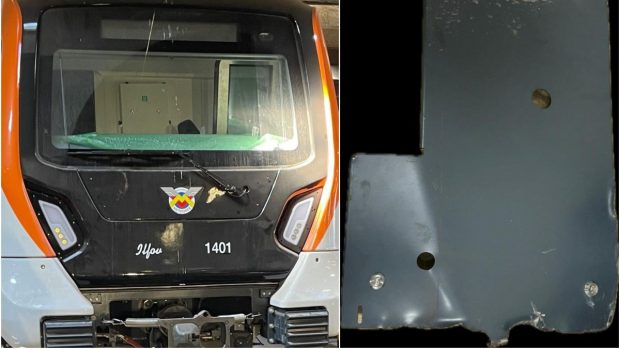 Incident bizar la Metrorex în toiul nopții, la testarea trenului Alstom. Bucăți din „Ilfov” s-au desprins, angajații de la metrou nu-și explică de ce