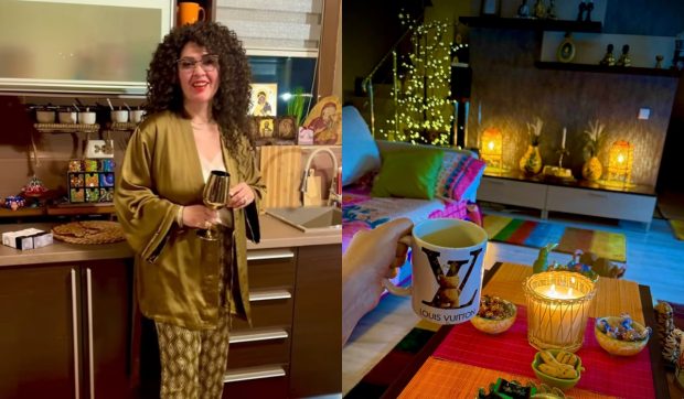 Imagini din casa în care locuiește Minodora. A decorat livingul în stil african: „Este încărcată cu pace și multă culoare”