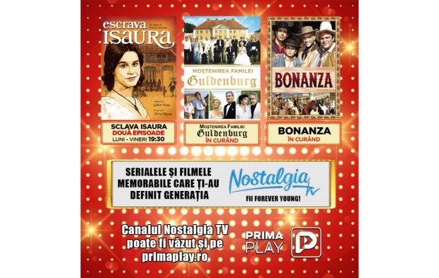 Moștenirea familiei Guldenburg, serialul Bonanza, dar și animațiile clasice Popeye Marinarul, Bugs Bunny, sunt disponibile în curând pe Nostalgia TV