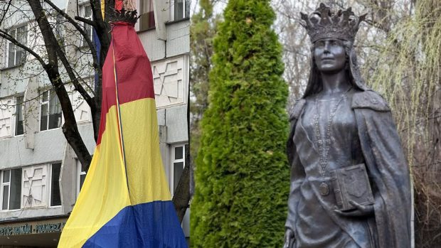 Statuia reginei Maria, dezvelită la Chișinău