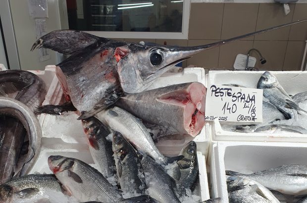 Agitație mare printre tarabe și miros de pește proaspăt: cum arată o zi în Piața Obor înainte de dezlegarea la pește din ziua de Florii. Prețuri pentru toată lumea