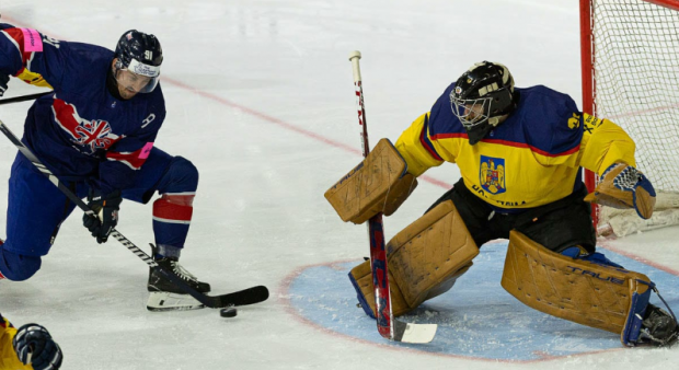 LIVETEXT Campionatul Mondial de hochei pe gheață Divizia 1A. România pierde cu Marea Britanie în prelungiri, după un arbitraj catastrofal