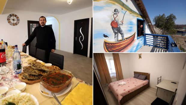 Părintele Balaban a deschis cu fonduri europene prima pensiune din Dăeni, Tulcea: „Am crezut în visul ăsta când nimeni nu credea!”