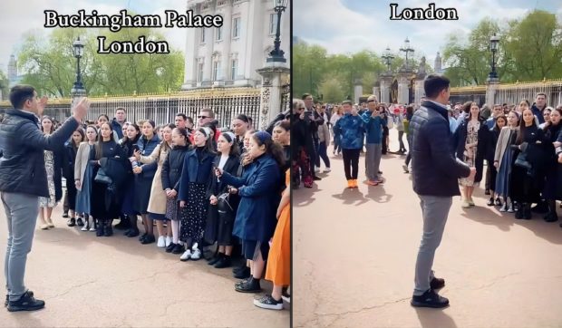 Un cor de tineri români i-au cântat despre moarte regelui Charles, în fața Palatului Buckingham: „Aur, argint și palate, nu te-or scăpa de la moarte”