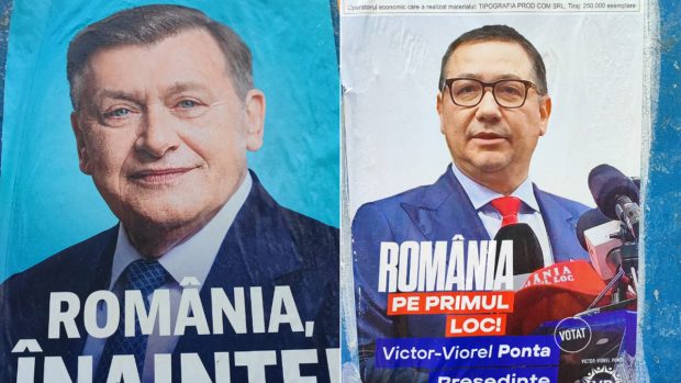 Bătălia afișelor. Crin Antonescu și Victor Ponta, campionii campaniei clasice
