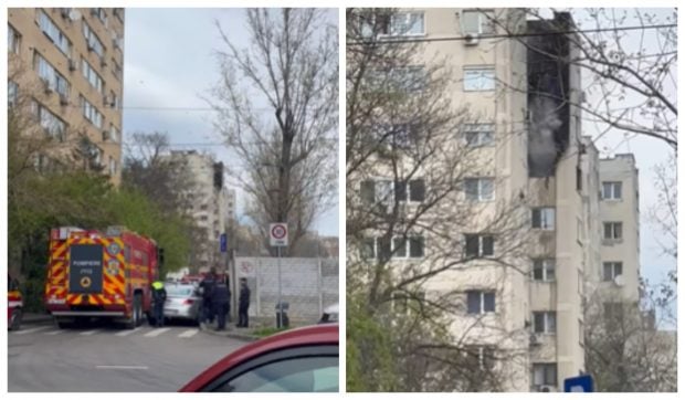 Incendiu în București, într-un bloc de pe Aleea Haiducului. Trei oameni au fost răniți I VIDEO 