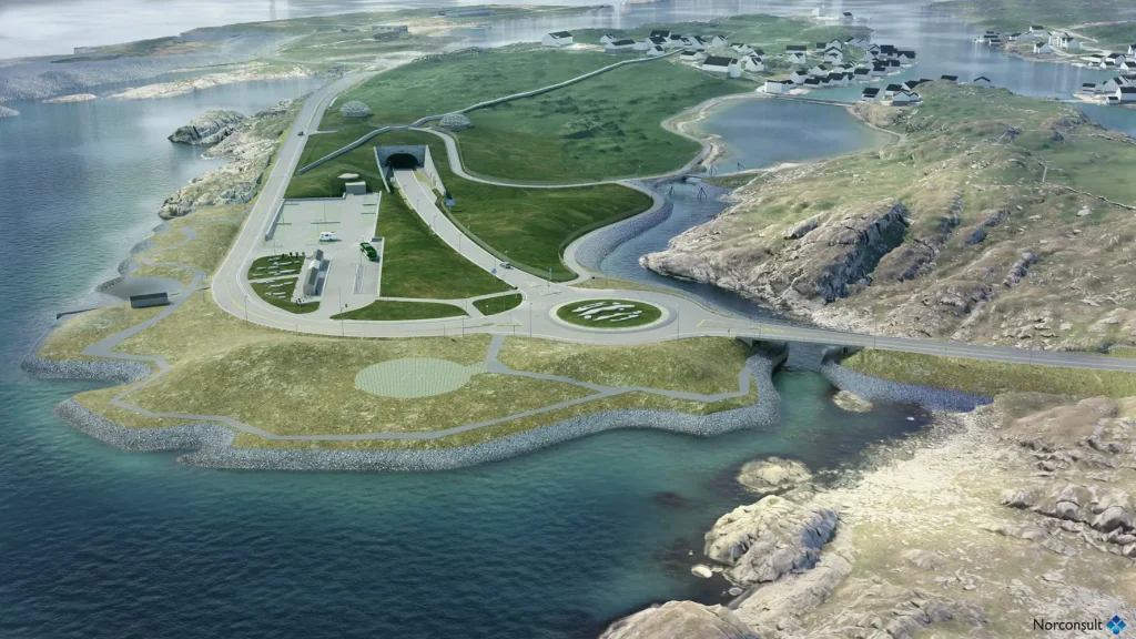 Norvegia construiește o autostradă submarină, sub fiordurile sale: va avea două sensuri giratorii la 260 m sub nivelul mării
