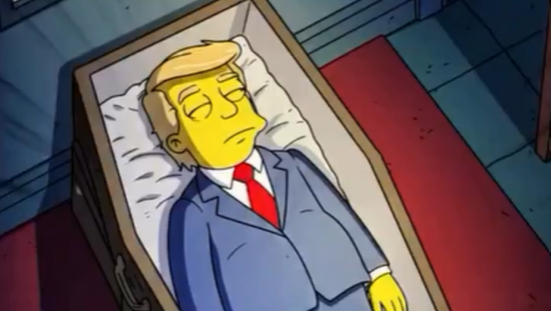 O scenă din The Simpsons cu Trump în sicriu a devenit virală și a încins internetul | VIDEO