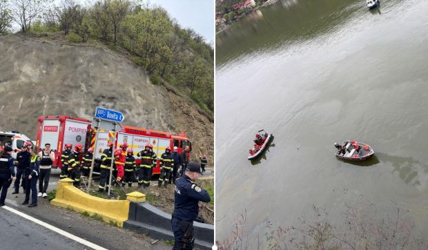 Un microbuz a căzut în Dunăre, în județul Mehedinți. Scafandrii au găsit atât vehiculul, cât și șoferul, un cetățean bulgar