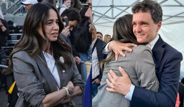 Mesajul transmis de Andreea Raicu la mitingul „România în lumină”: „Ca femeie, am fost învățată să tac”. Vedeta l-a îmbrățișat pe Nicușor Dan