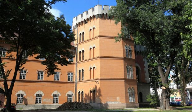 Dorel de Timișoara dărâmă istoria: a tras de prelată și a făcut zob statuia de sute de ani de pe Castelul Huniade