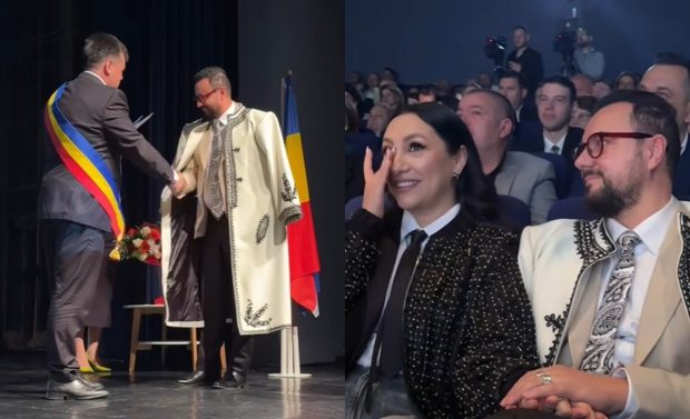 Imagine Stire Cătălin Măruță, cetățean de onoare al orașului Târgu Jiu. Primarul l-a felicitat, iar Andra a plâns de emoție. „E locul unde am copilărit” | 2review.ro