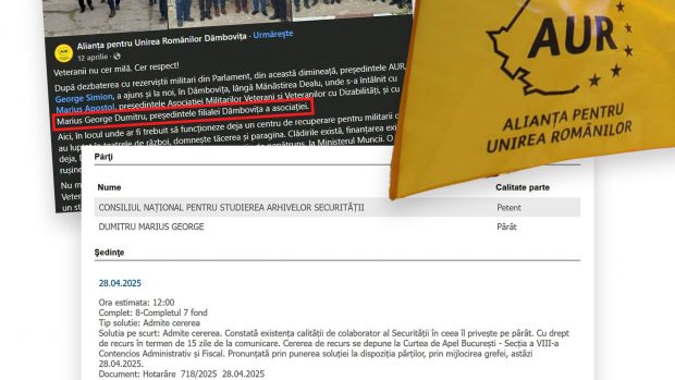 Rezervistul din AUR declarat colaborator al Securității comuniste. Marius Dumitru turna aviatorii de la Borcea care ascultau Europa Liberă