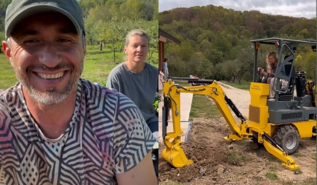 Imagine Stire Ce fac în fiecare dimineață Dragoș Bucur și Dana Nălbaru de când s-au mutat la țară: „E un moment foarte frumos”. După ce și-au cumpărat porc, vor și cai | 2review.ro