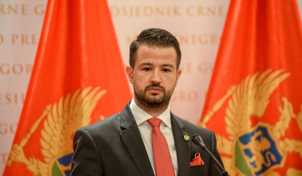 10 AUGUST: Președintele Muntenegrului, Jakov Milatovic, face o declarație în timpul conferinței de presă după alegerile generale anticipate din 11 iunie la Cetinje, Muntenegru, pe 10 august 2023.