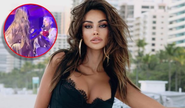 Imagine Stire Robbie Williams, în genunchi în fața Mădălinei Ghenea. Moment spectaculos la petrecerea unui milionar italian | 2review.ro