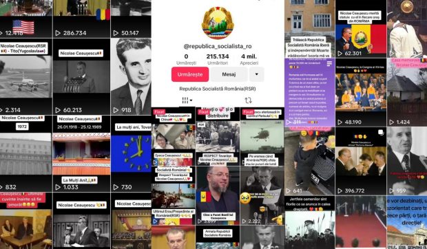 Mii de imagini şi videoclipuri care glorifică perioada comunistă, folosite pe conturi false de TikTok și Facebook