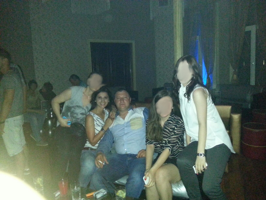 Mirela Furtună și Radu Alexe într-un club în 2013