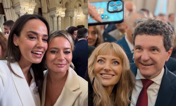 Imagine Stire Imagini cu vedetele la învestirea lui Nicușor Dan. Delia, Andreea Raicu și Anca Serea nu au ratat ocazia de a face poză cu noul președinte al României | 2review.ro