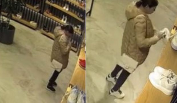 O bucureșteancă și-a lăsat pantofii vechi și a plecat cu cei noi fără să plătească. Magazinul păgubit face haz de necaz: „Codul HOATZA20 pentru 20% reducere” | VIDEO