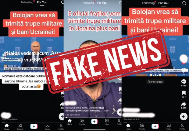 MApN dezminte „dovezile” răspândite pe TikTok: România nu trimite militari în Ucraina