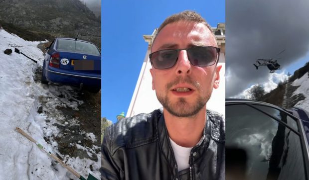 Românul salvat cu elicopterul din Alpi s-a întors singur, după 3 zile, să-și recupereze mașina și a rămas din nou izolat în munți