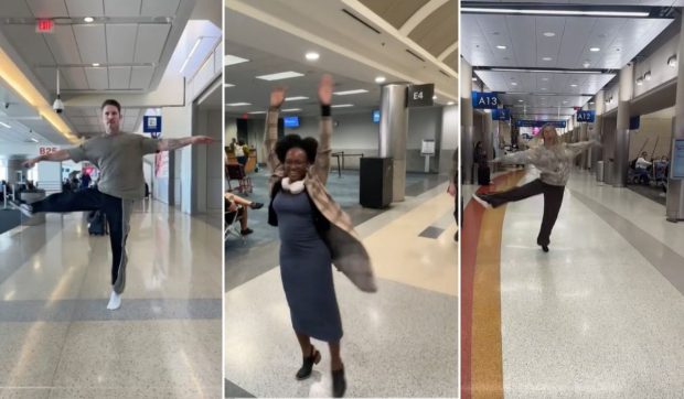 S-a filmat 21 de secunde dansând în aeroport și a pierdut zborul. Apoi a inspirat un trend de călătorie pe TikTok: „A stârnit bucurie în întreaga lume”