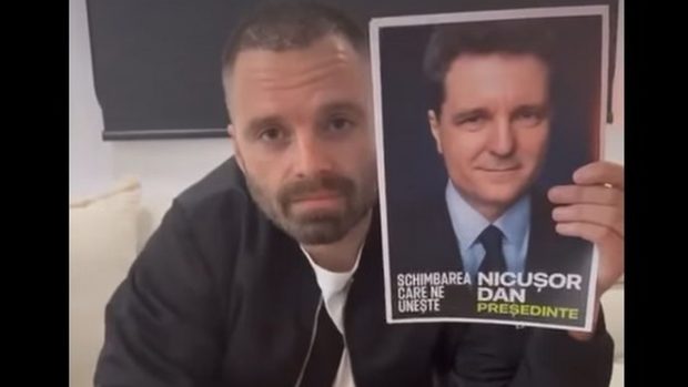 Sebastian Stan și-a declarat susținerea pentru Nicușor Dan și cheamă românii la vot: „Nu va fi ușor, va fi Nicușor”