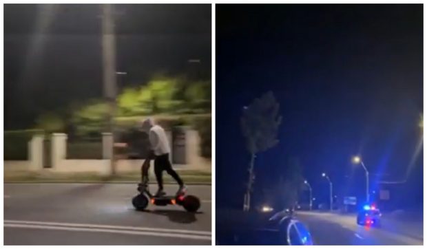 Băiatul care a scăpat de poliție pe o trotinetă electrică, prins după o săptămână de căutări. Ce amendă a primit