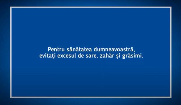 Celebrele mesaje despre „excesul de sare, zahăr și grăsimi” dispar de la TV în acest an. Lista celor care le vor înlocui