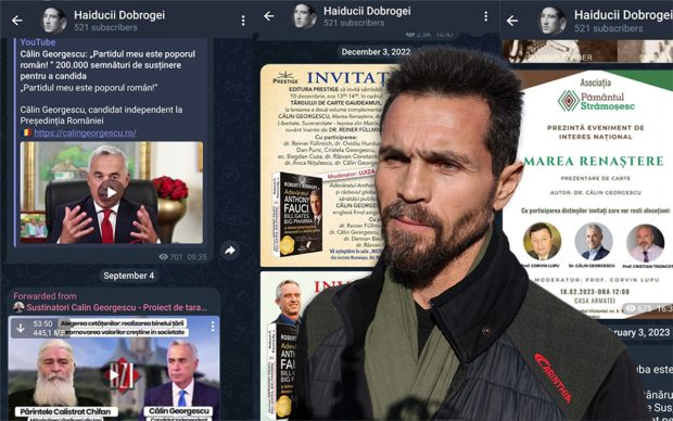 „Haiducii Dobrogei”, canalul de Telegram unde Eugen Sechila îl promova pe Călin Georgescu și organiza tabere de supraviețuire asociate cu legionarismul