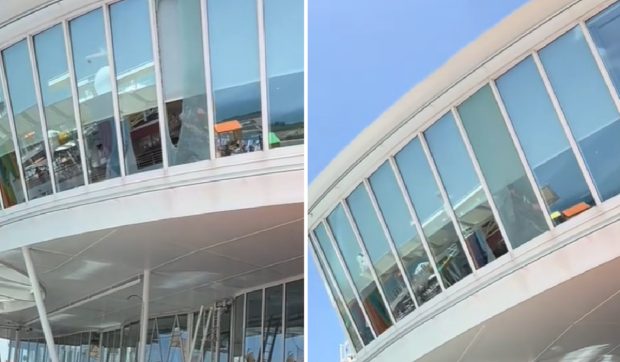 O fereastră de sticlă s-a prăbușit pe un vas de croazieră, chiar lângă turiști. O tragedie a fost evitată, cine a dat semnalul de alarmă I VIDEO