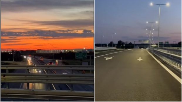 Cum arată noua bucată din Autostrada Bucureștiului A0 cu două săptămâni înainte de inaugurare