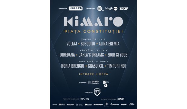 KIMARO FESTIVAL 2025 începe vineri. Ne vedem în Piața Constituției! Trei zile. Trei radiouri. Trei scene. Și voi!