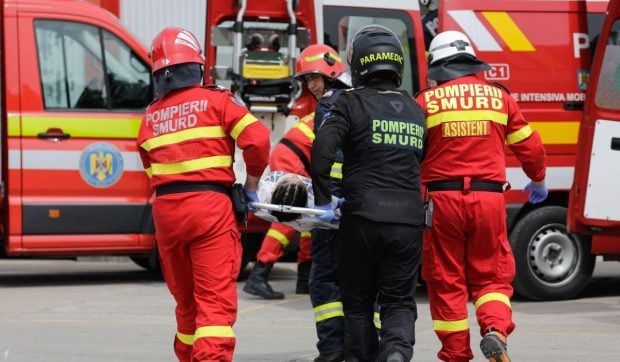 Accident foarte grav pe DN2A, la ieșirea din Stupina, a fost trimis elicopterul SMURD