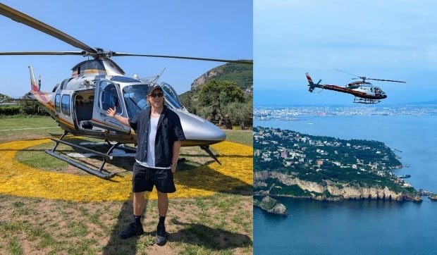 Cât costă să zbori cu elicopterul Uber pe Coasta Amalfi: „O adevărată afacere”