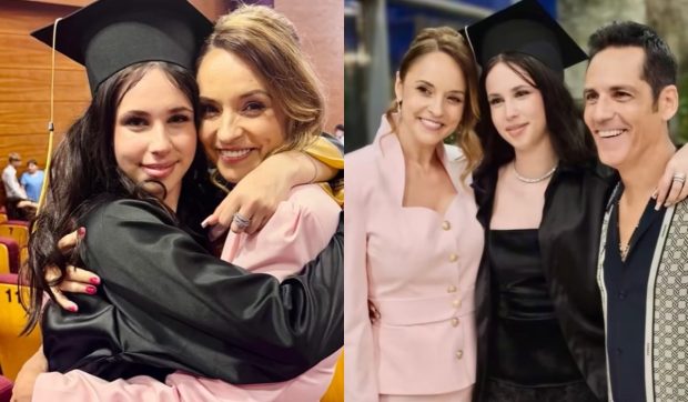 Imagine Stire Imagini rare cu Andreea Marin și Ștefan Bănică jr împreună. Și-au susținut fiica la absolvirea liceului | 2review.ro