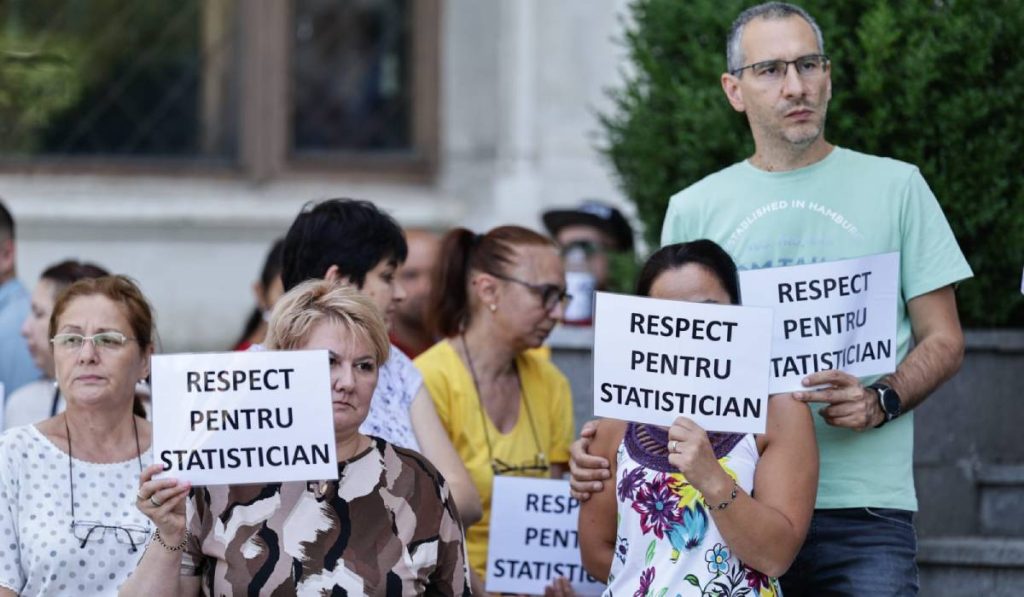 angajati instititul national statistica protest bucuresti