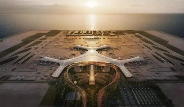 Cel mai mare aeroport construit vreodată pe o insulă artificială prinde contur în China. Cât un oraș de mare