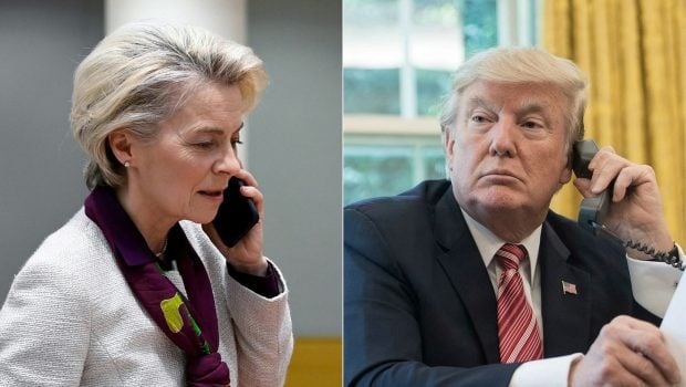 Ursula von der Leyen și Donald Trump au vorbit la telefon despre taxele vamale: „Ne aflăm la începutul sfârșitului bătăliei”