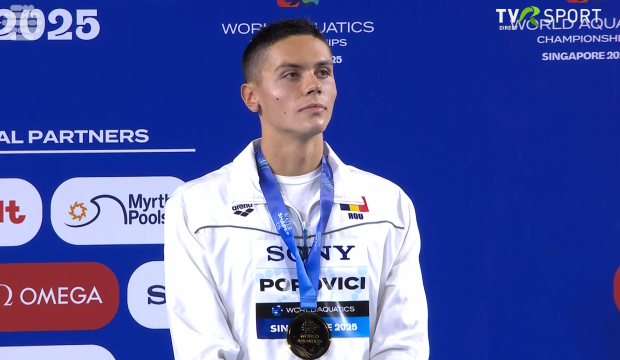 David Popovici, campion mondial: românul a câștigat aurul în finala de 200m liber, la Singapore