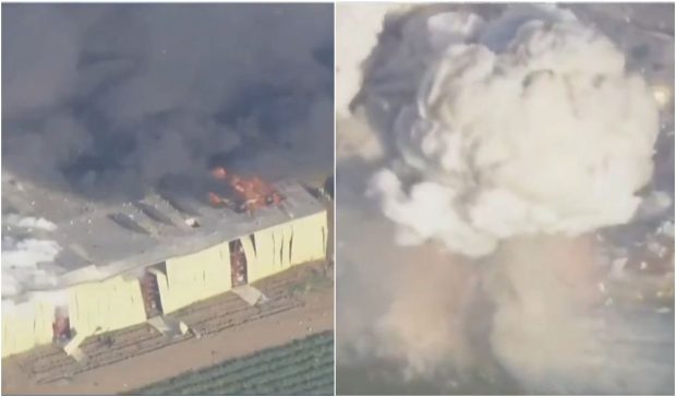 Explozie uriașă la un depozit de artificii din Esparto, California: autoritățile au ordonat evacuări urgente