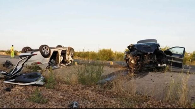 Filmul accidentului în care un cuplu de români din Spania și-a pierdut cei trei copii: „Întregul oraș este îngrozit”. Au fost declarate 3 zile de doliu