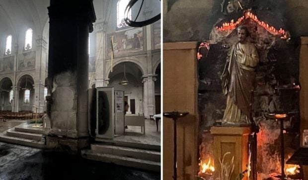 Un român de 36 de ani, arestat după ce a incendiat o biserică din Paris. Bărbatul s-a comparat cu un AK-47: „Sunt o armă”