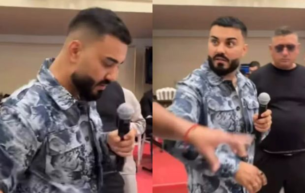 Momentul când Jador a fost îmbrâncit de un agent de pază la un concert din Paris. Explicația manelistului după incident: „Voiam să fac un moment”