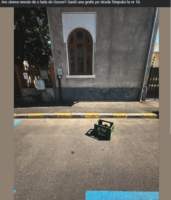 Metoda cu care un șofer din București a încercat să rezerve un loc de parcare cu plată al PMB: „Ce văd în poza asta sunt pitici pe creier”