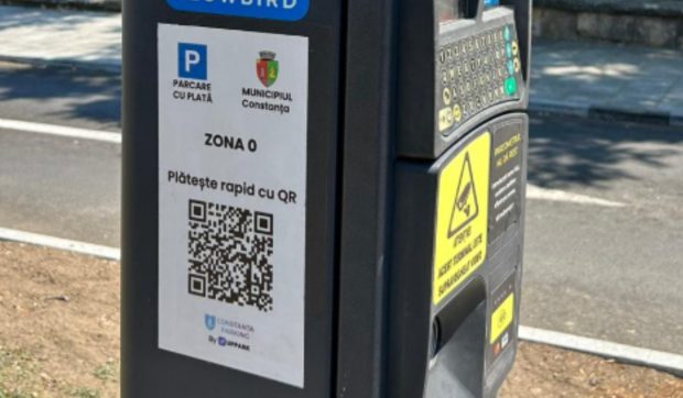 Plata parcării în Constanța prin scanarea codului QR, suspendată temporar