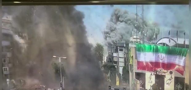 Momentul în care comandanții iranieni sunt uciși într-un atac cu două rachete israeliene