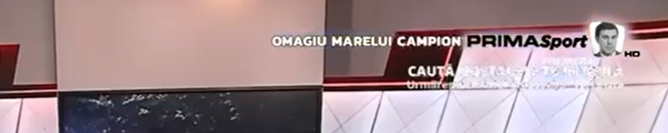 Prima Sport își trece logo-ul în bernă și își adaptează grila de programe, ca un ultim omagiu adus marelui campion, Mihai Leu